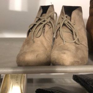 Suede booties